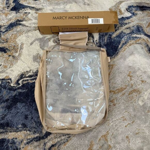 Marcy McKenna 26” Clear Design PVC Material Nylon Sides Luggage Cover NWT - Picture 9 of 9